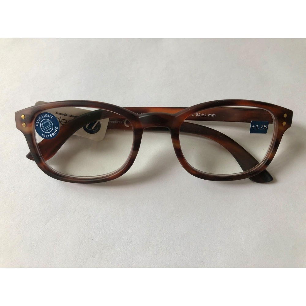New‎ Tortoise Peepers Blue Light Blocking Reading Glasses +1.75